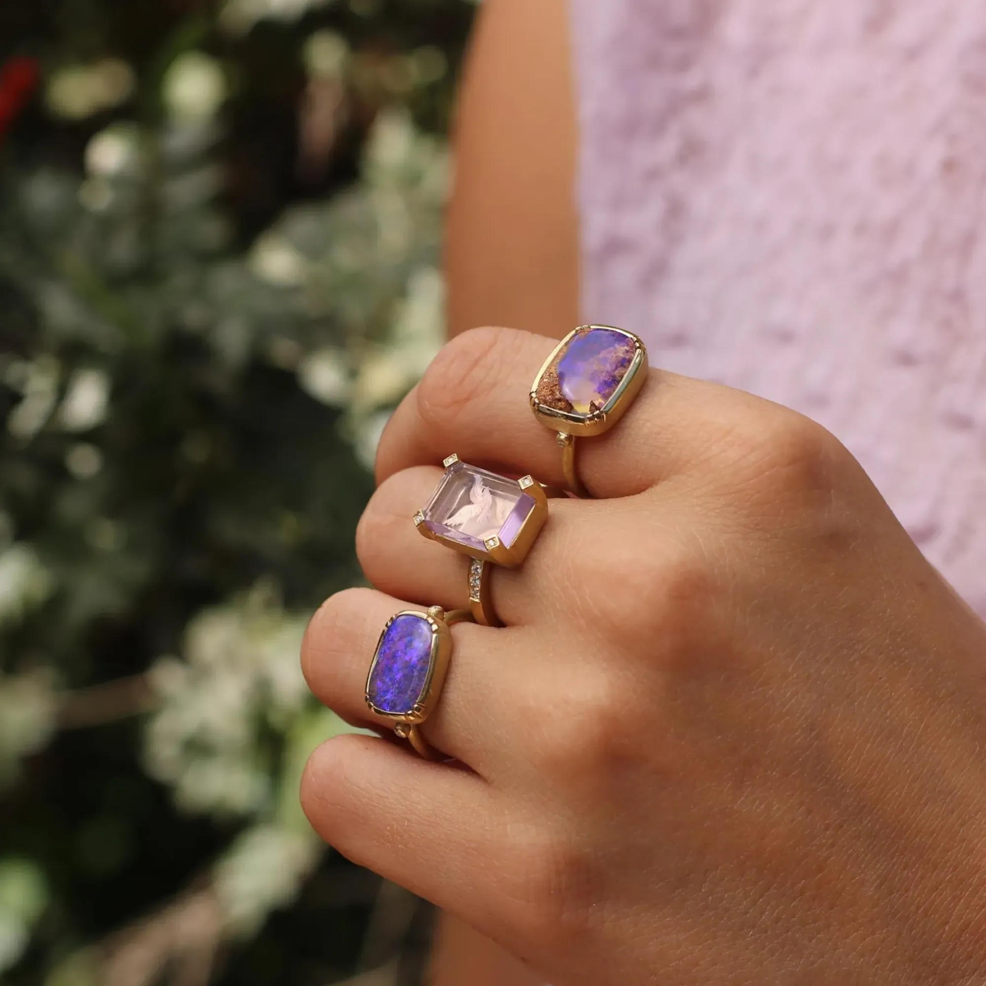 Brooke Gregson AMETHYST BIRD RING Best Sale