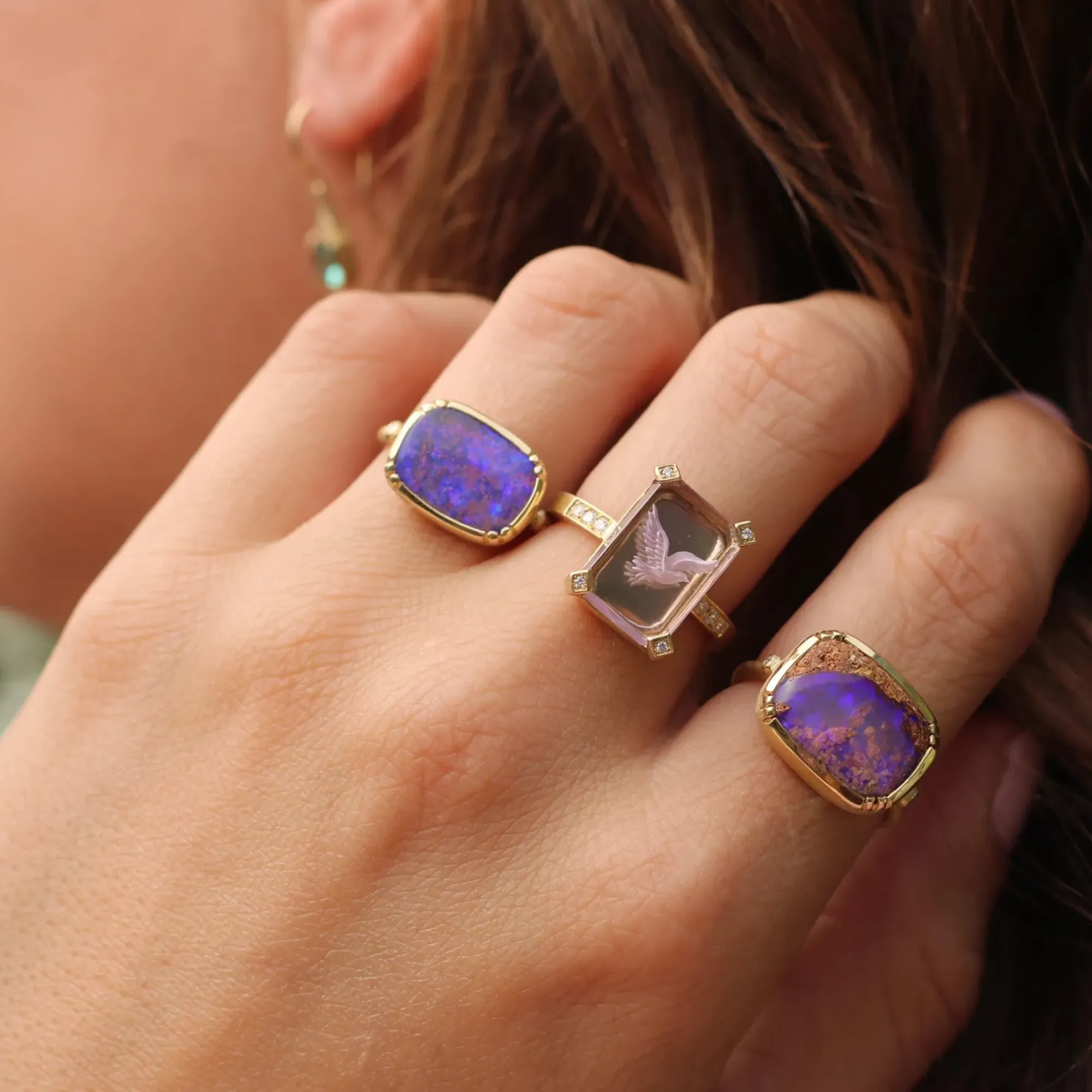 Brooke Gregson AMETHYST BIRD RING Best Sale