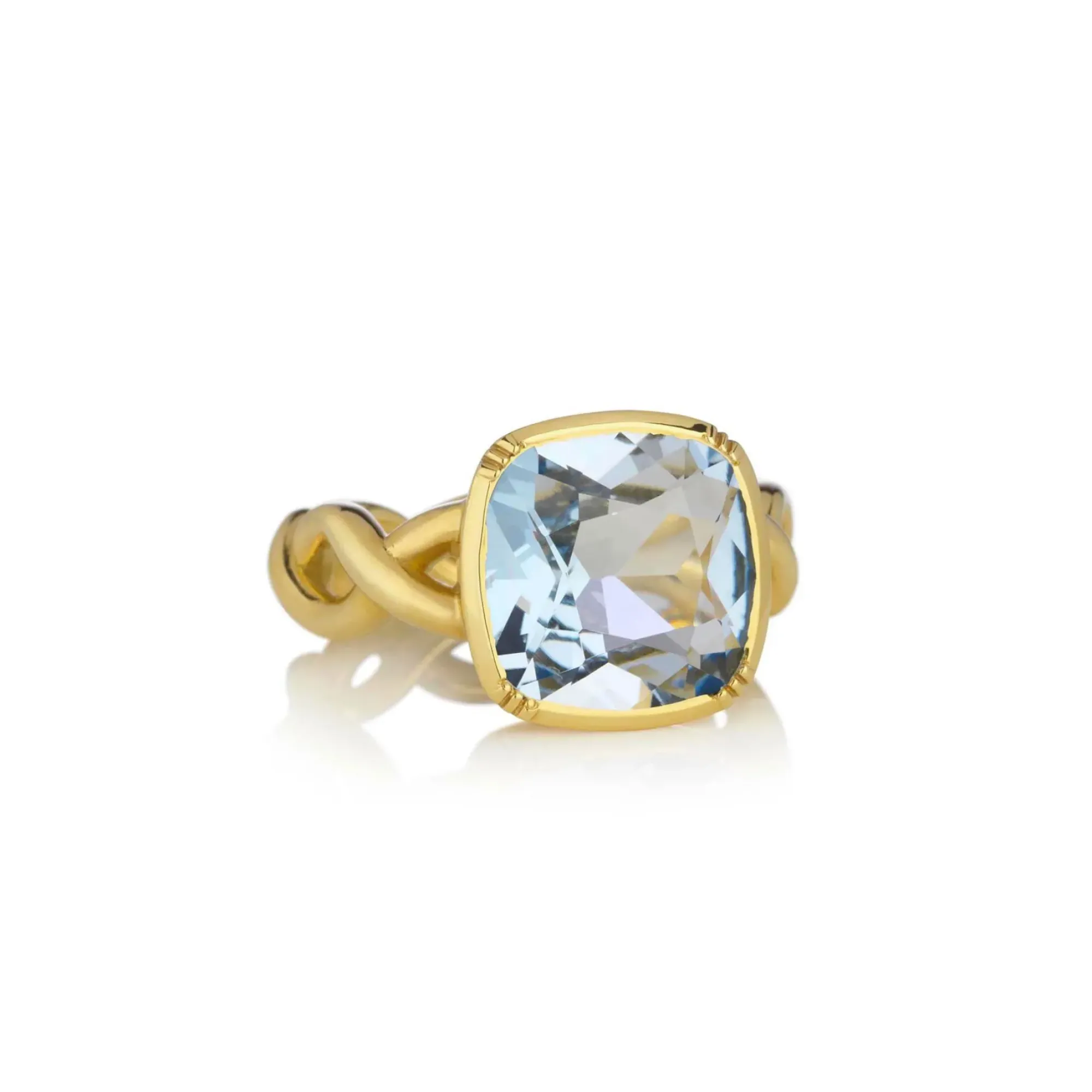 Brooke Gregson AQUAMARINE TWIST RING Hot