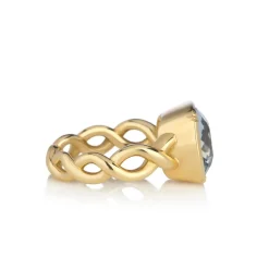 Brooke Gregson AQUAMARINE TWIST RING Hot