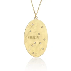 Brooke Gregson AQUARIUS ASTROLOGY NECKLACE - JANUARY 20 TO FEBRUARY 18 Shop