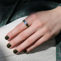 Brooke Gregson BAUHAUS SAPPHIRE ENAMEL RING Sale