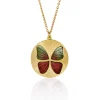 Brooke Gregson BUTTERFLY ENAMEL NECKLACE Cheap