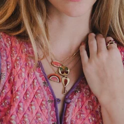 Brooke Gregson BUTTERFLY ENAMEL NECKLACE Cheap