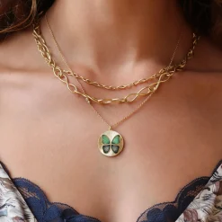Brooke Gregson BUTTERFLY ENAMEL NECKLACE Outlet