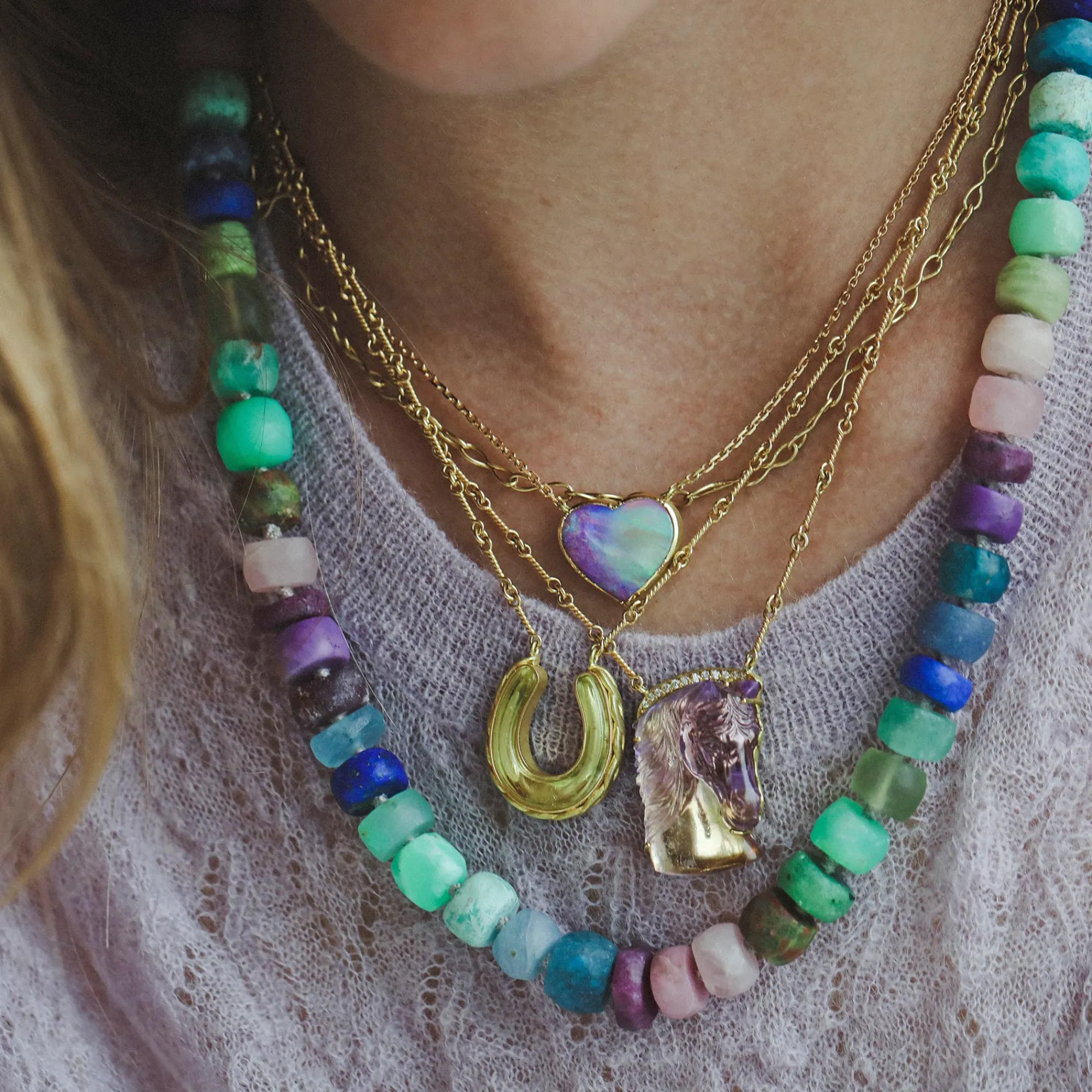 Brooke Gregson Carved Ametrine Horse Necklace Best Sale