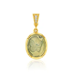 Brooke Gregson CARVED BLUE TOPAZ BUTTERFLY CHARM Outlet