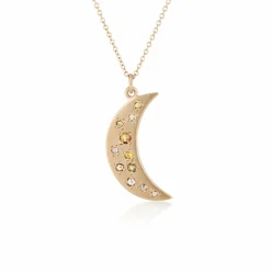 Brooke Gregson CRESCENT DIAMOND NECKLACE SMALL Flash Sale