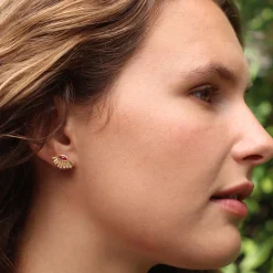 Brooke Gregson DAISY DEWDROP RUBY STUD EARRINGS Store
