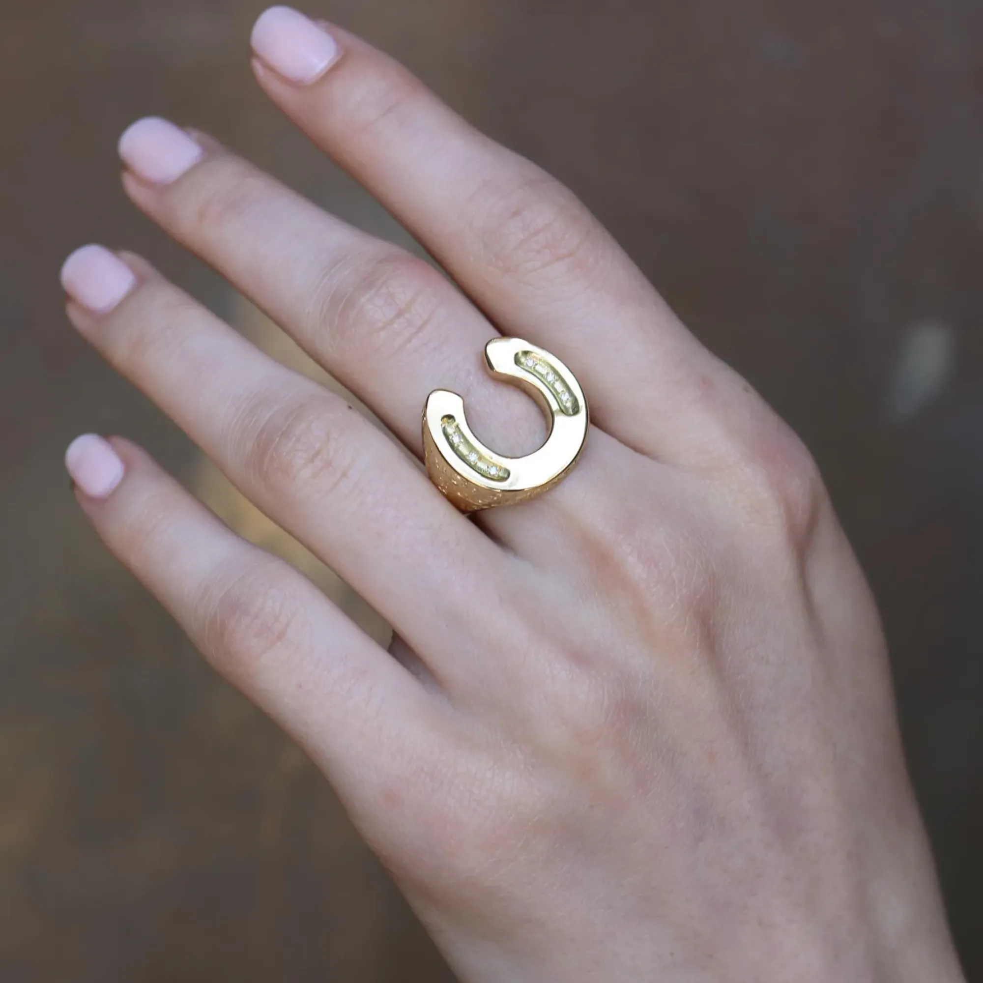 Brooke Gregson Diamond Horseshoe Ring Online