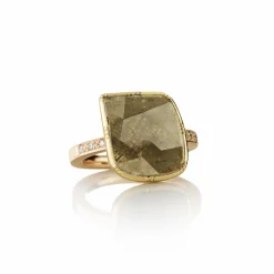 Brooke Gregson Diamond Pave Band Square Ring Cheap