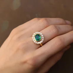 Brooke Gregson EMERALD DIAMOND CROWN RING Store