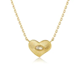 Brooke Gregson ENGRAVED HEART MARQUIS DIAMOND NECKLACE Best Sale