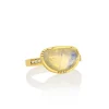 Brooke Gregson HALF MOON MOONSTONE DIAMOND BAND RING Sale