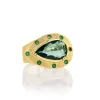 Brooke Gregson INDICOLITE TOURMALINE TALISMAN ENGRAVED RING Sale