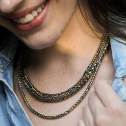 Brooke Gregson LASSO GOLD & SILVER CHAIN 18 inch Sale