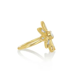 Brooke Gregson MANDALA ENGRAVED DIAMOND FLOWER RING Store