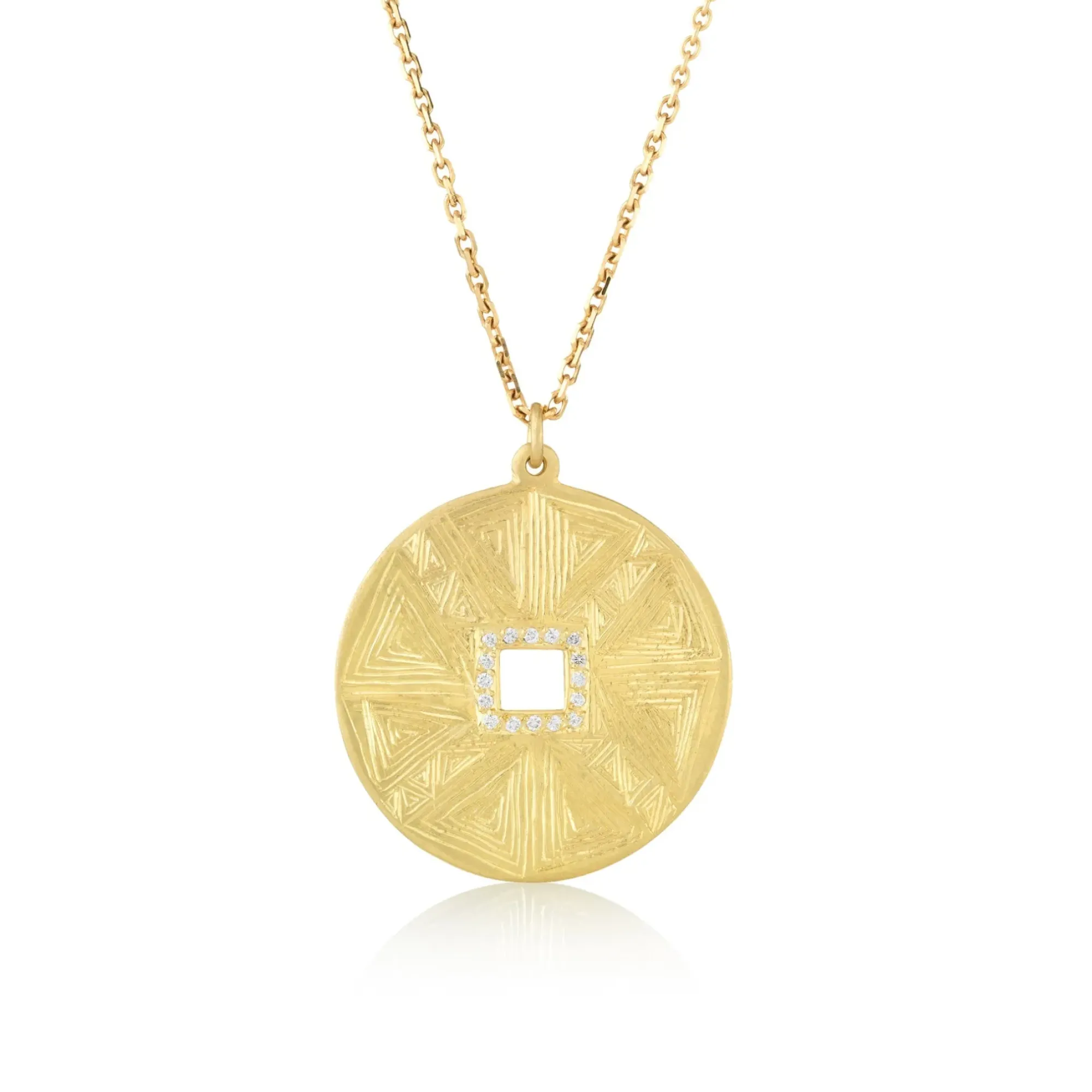 Brooke Gregson Mandala Hera Engraved Diamond Necklace Sale