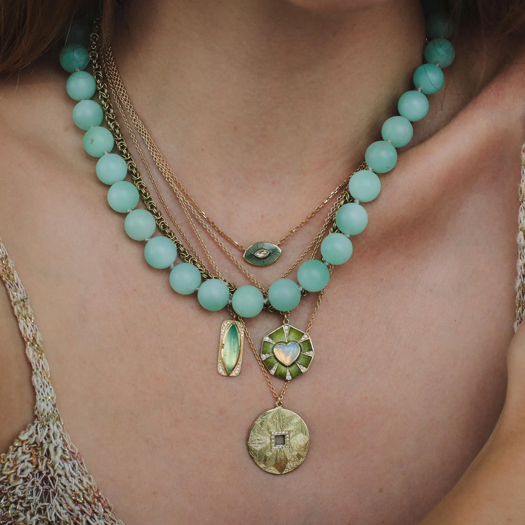 Brooke Gregson Mandala Hera Engraved Diamond Necklace Sale
