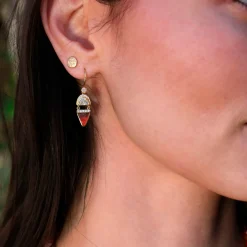 Brooke Gregson Nefertiti Diamond Enamel Earrings Shop