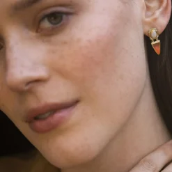 Brooke Gregson Nefertiti Opal Diamond Enamel Earrings Flash Sale