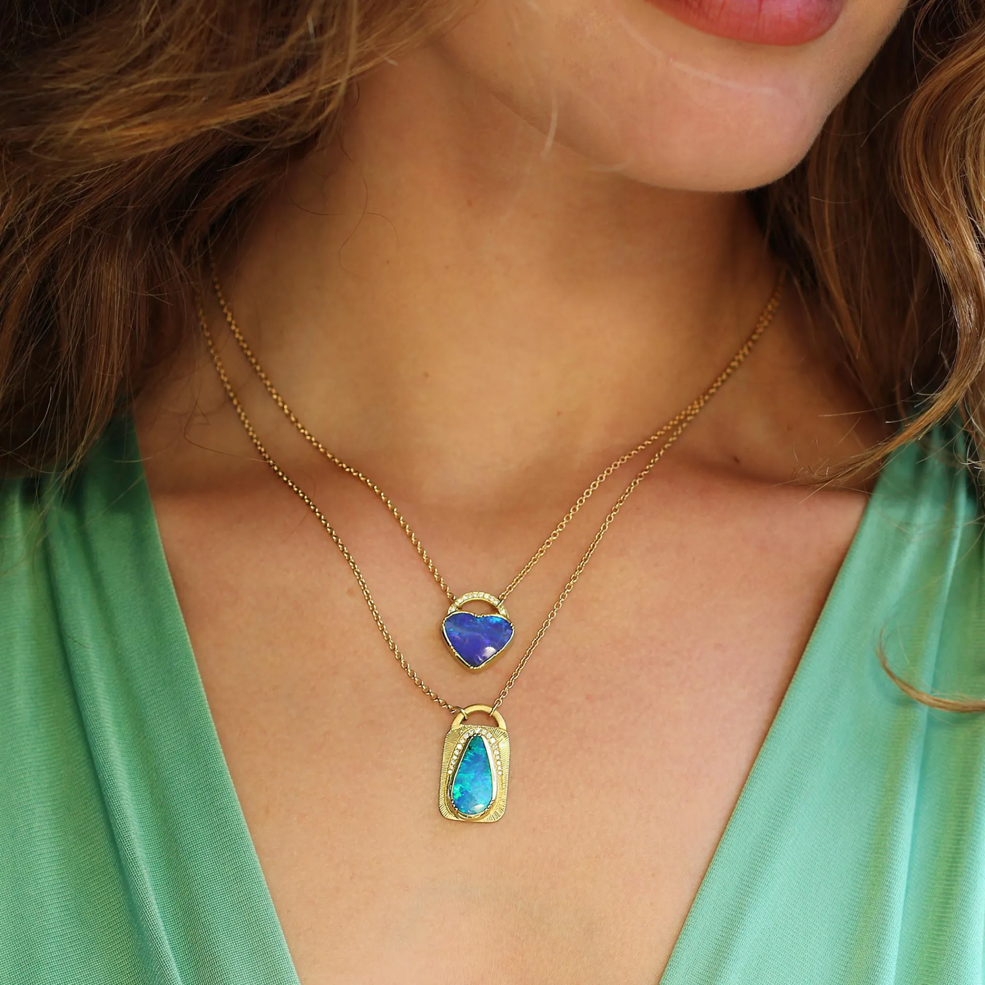 Brooke Gregson OPAL DIAMOND LOCK NECKLACE Best Sale
