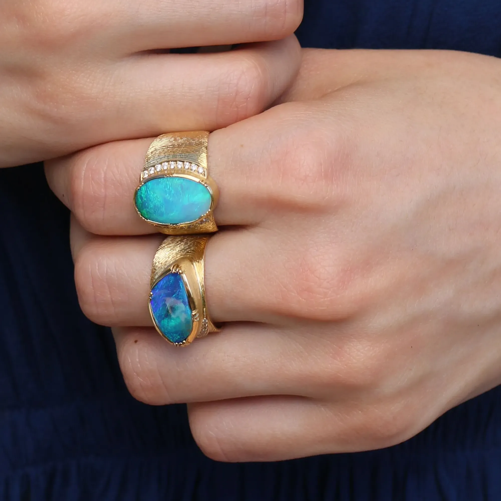 Brooke Gregson OPAL ELLIPSE ENGRAVED RING Sale