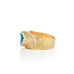 Brooke Gregson OPAL ELLIPSE ENGRAVED RING Best Sale
