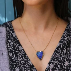 Brooke Gregson OPAL HEART HALO NECKLACE Flash Sale