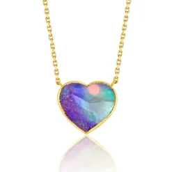 Brooke Gregson OPAL HEART NECKLACE Cheap