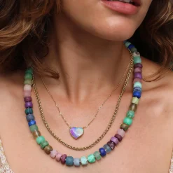 Brooke Gregson OPAL HEART NECKLACE Cheap