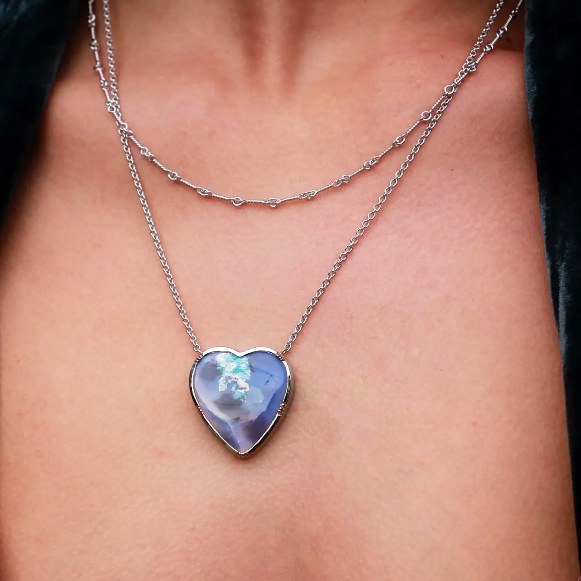 Brooke Gregson OPAL HEART NECKLACE Outlet