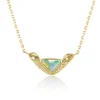 Brooke Gregson ORBIT 3 OPAL DIAMOND HALO NECKLACE Fashion
