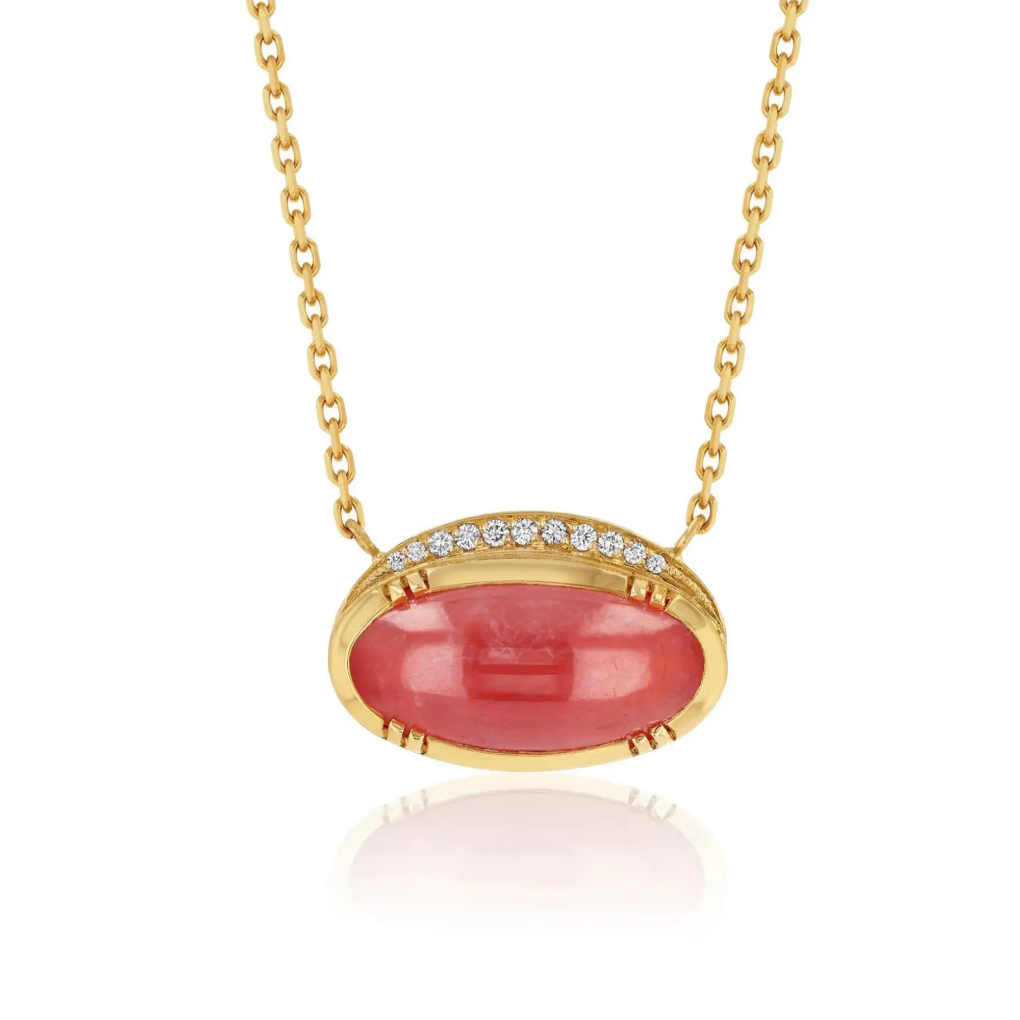 Brooke Gregson ORBIT RHODOCHROSITE HALO NECKLACE Cheap