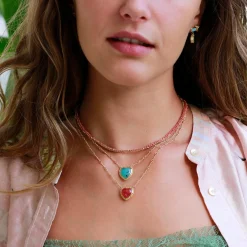Brooke Gregson PERUVIAN OPAL HEART TWIST NECKLACE Store