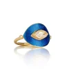 Brooke Gregson TALISMAN DIAMOND COBALT BLUE ENAMEL RING Best
