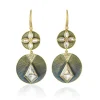 Brooke Gregson TALISMAN SHIELD ENAMEL DIAMOND EARRINGS Hot