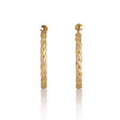 Brooke Gregson TWIST HOOP EARRINGS New