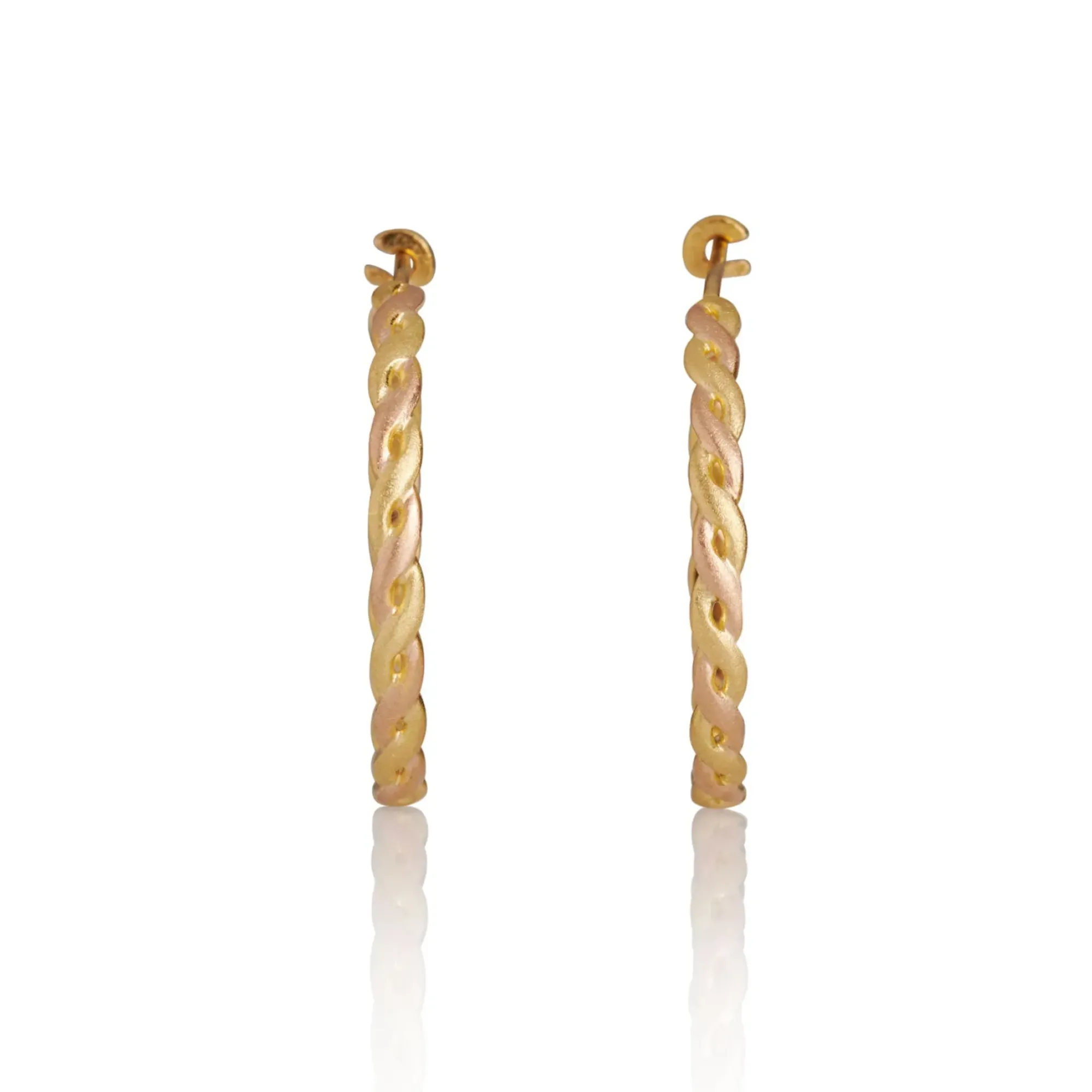 Brooke Gregson TWIST HOOP EARRINGS New