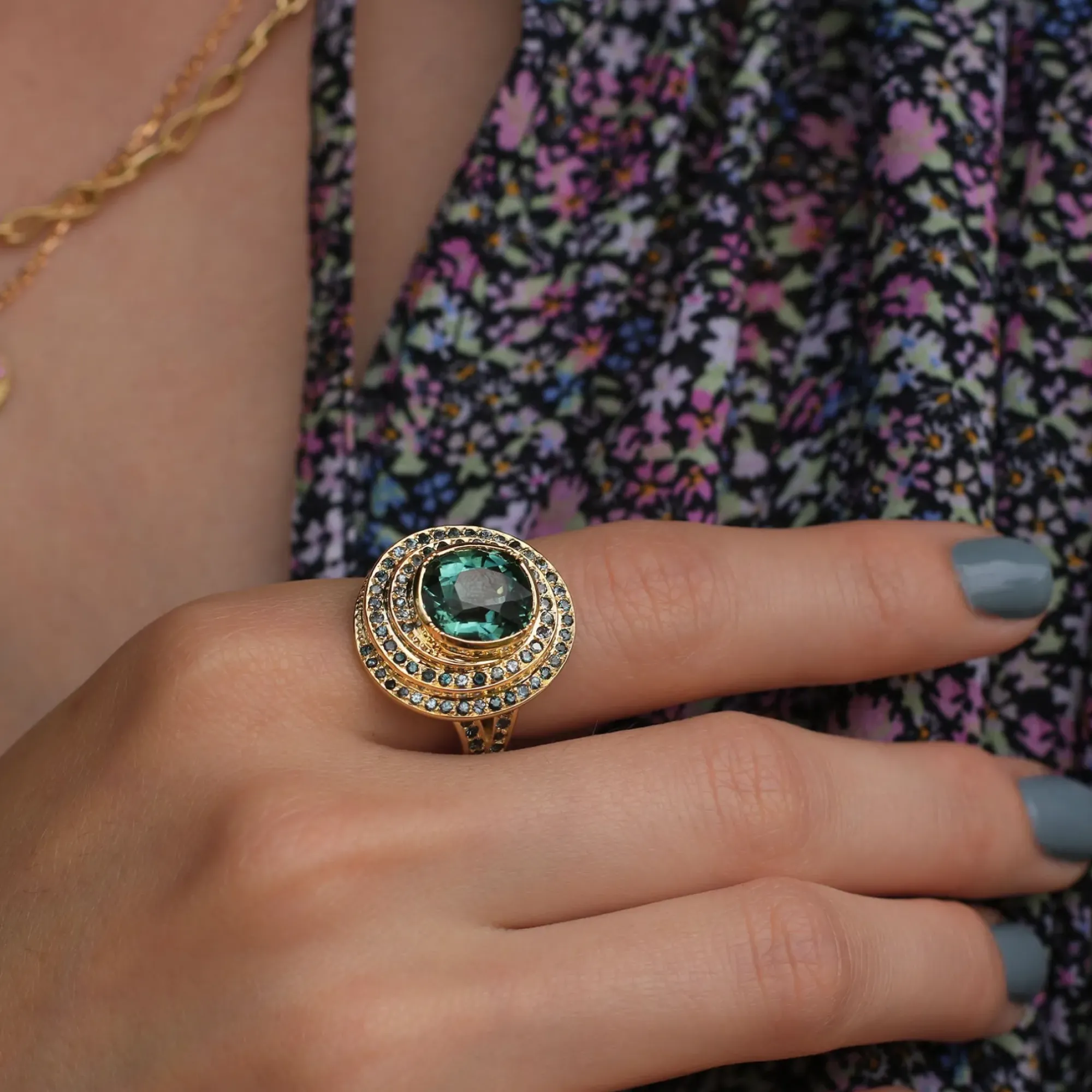 Brooke Gregson UTOPIA SPIRAL TOURMALINE SPINEL RING Discount