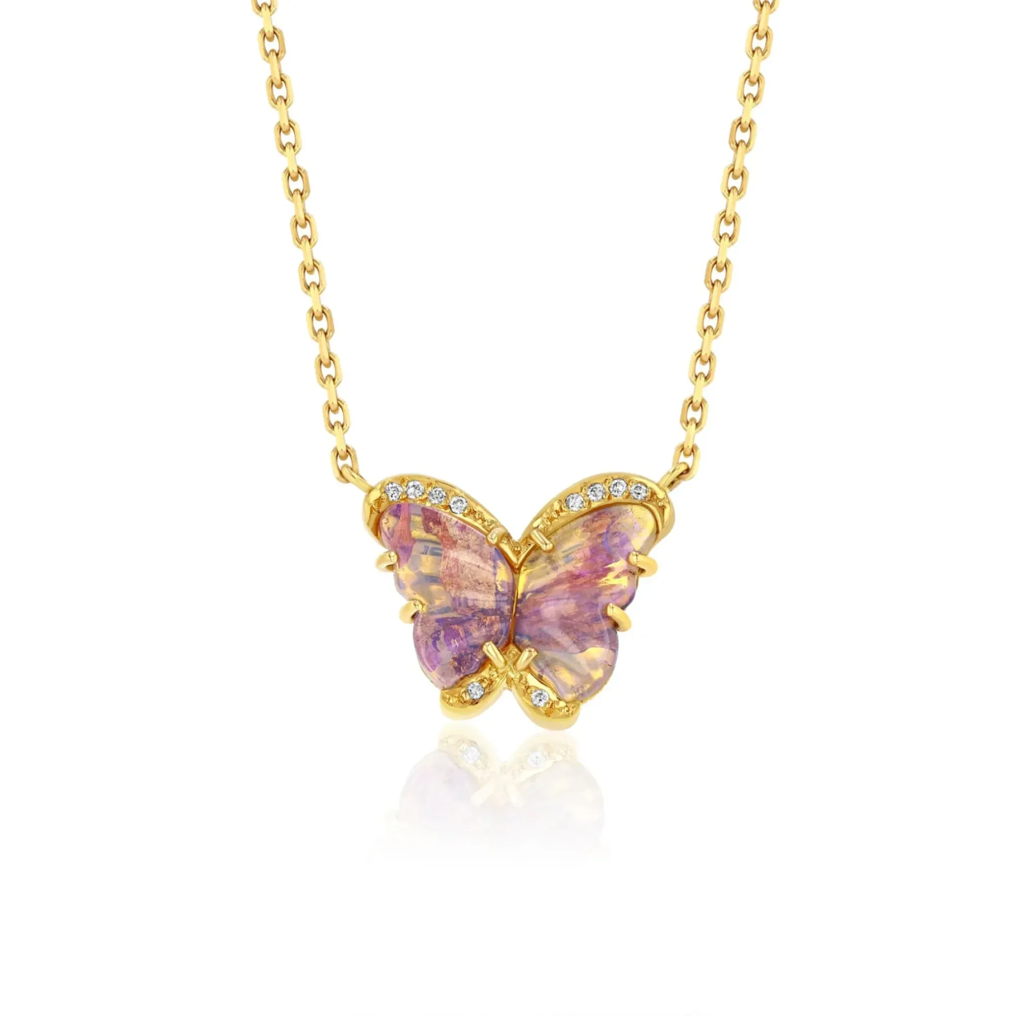 Brooke Gregson WOOD OPAL BUTTERFLY NECKLACE Hot